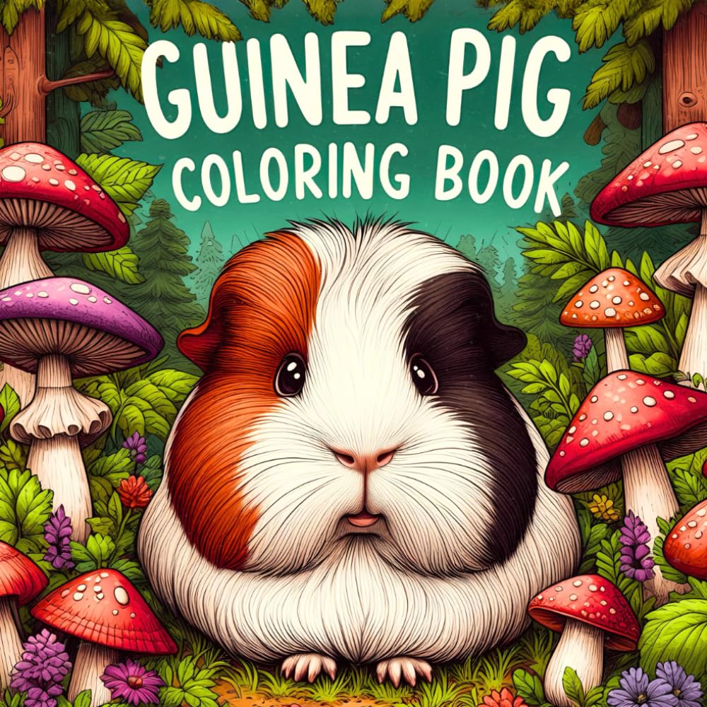 Amazon.com: Guinea Pig Coloring book: A Fun and cute animal with 45 ...