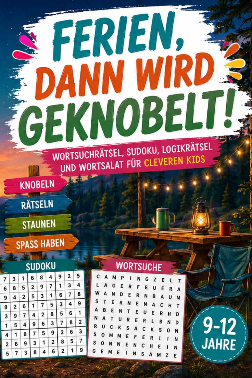Ferien, dann wird geknobelt!: Rätselbuch mit spannenden Rätseln für Kinder von 9 bis 12 Jahren – ideal für Ferien und Urlaub (Abenteuer im Kopf)