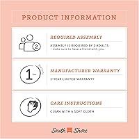 Vista 21 de South Shore Sweedi - Cama con cabecera de marco de casa, tamaño individual, color blanco puro