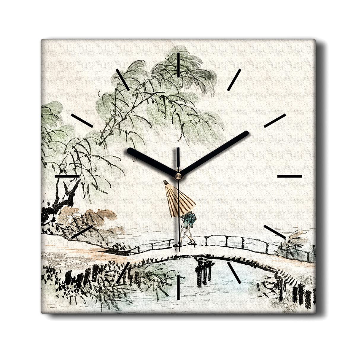 Horloge Murale sans tic-tac Coloray pour un Salon Calme et Relaxant 30x30cm