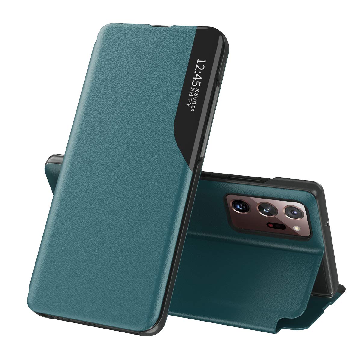 EabHulie Case for Galaxy Note 20 Ultra 5G, Smart View Window Flip Stand Cover PU Leather Protective Case for Samsung Galaxy Note 20 Ultra 5G Green (B08J81V81K) Amazon Price History, Amazon Price Tracker