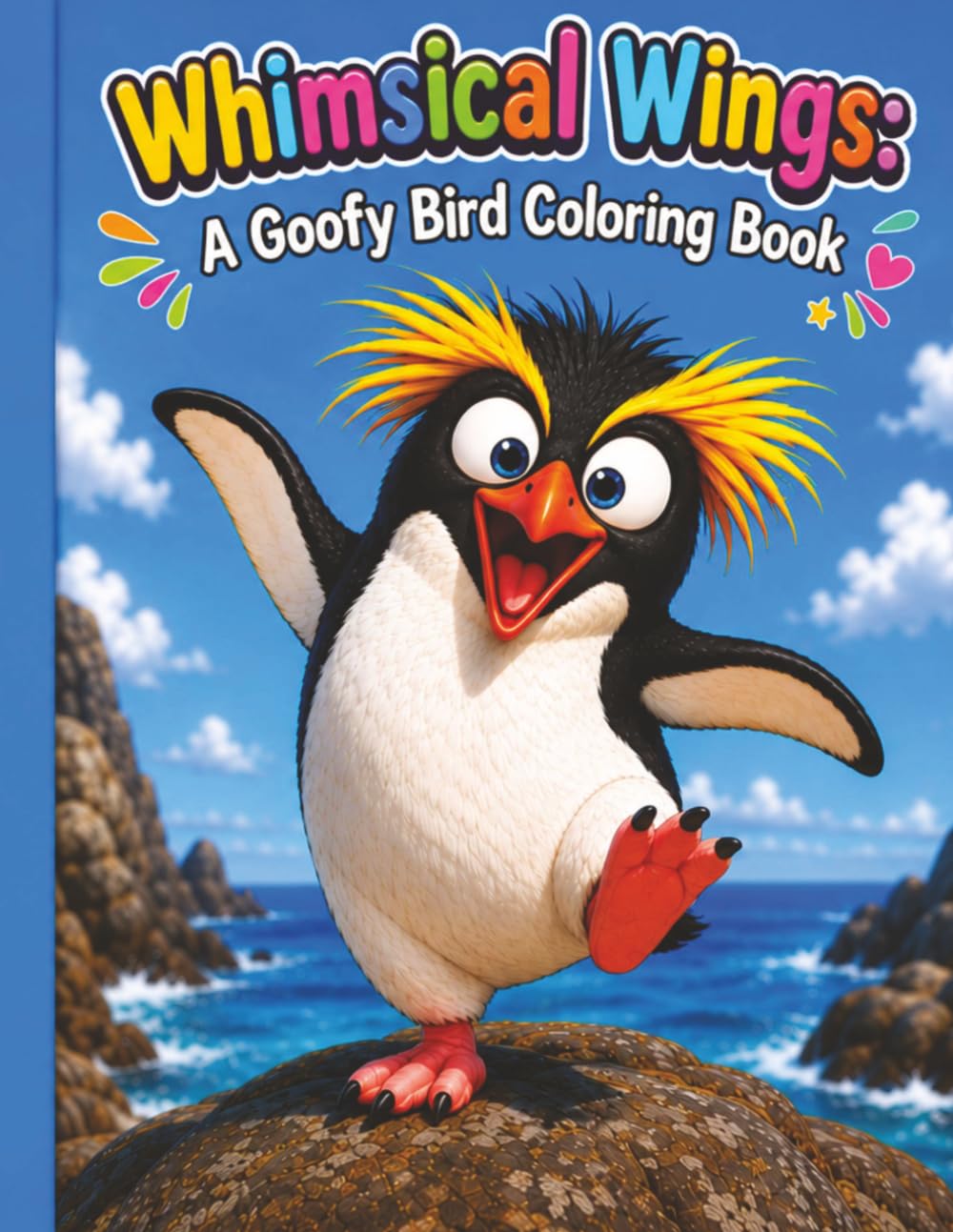 Whimsical Wings: A Goofy Bird Coloring Book