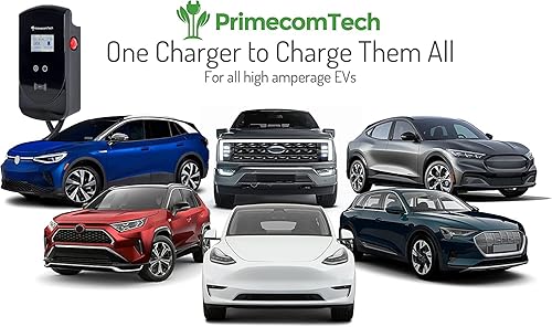 Miniatura 6 de PRIMECOM.TECH - Estación de carga inteligente para vehículos eléctricos de nivel 2, 220 voltios para Tesla y todas las marcas EV de 30 pies de