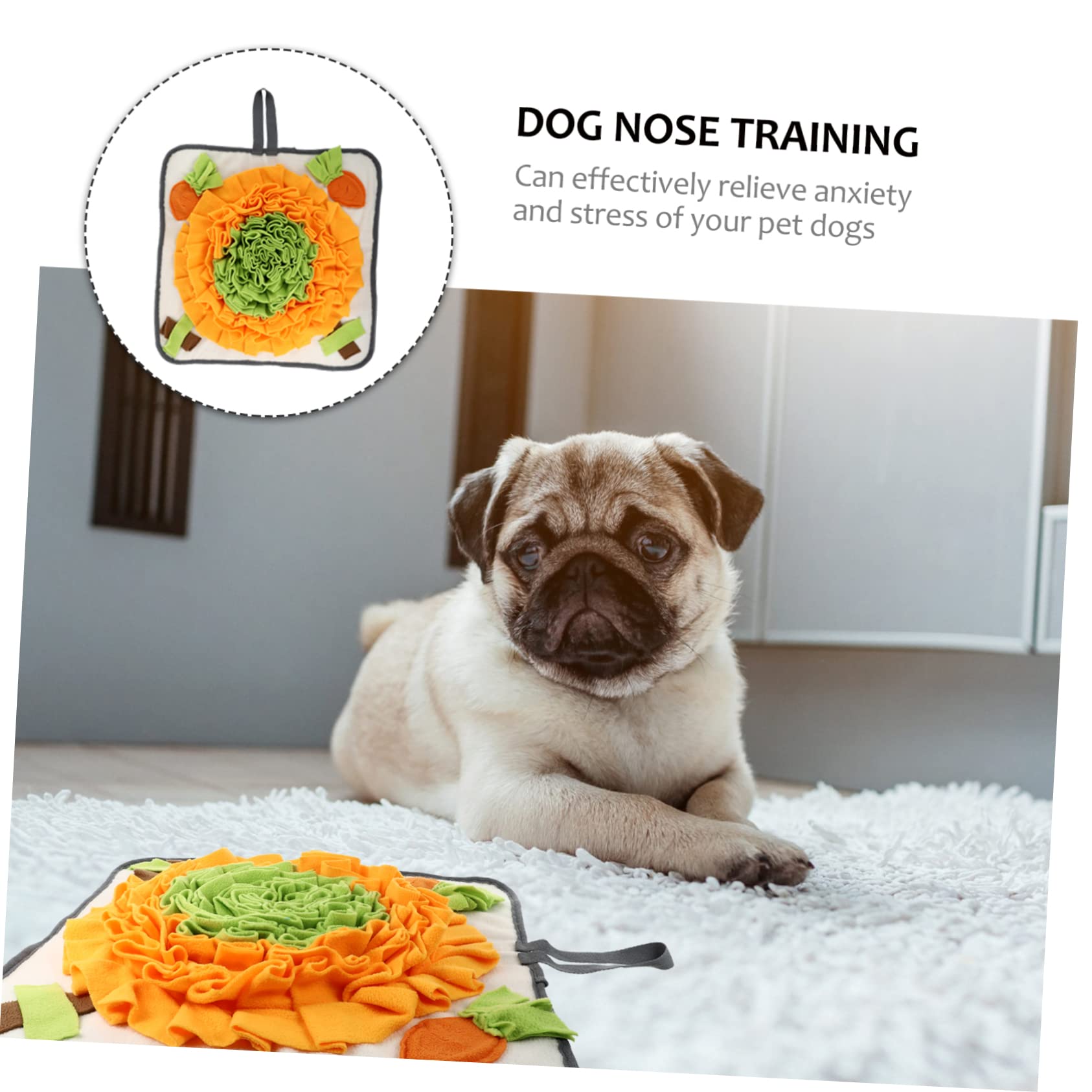 UKCOCO Tappeto per Cani Anti-sgocciolo Stimolazione Olfattiva, Tappetino per Alimentazione Lenta in Pile Polare, Gioco Interattivo per Animali Domestici