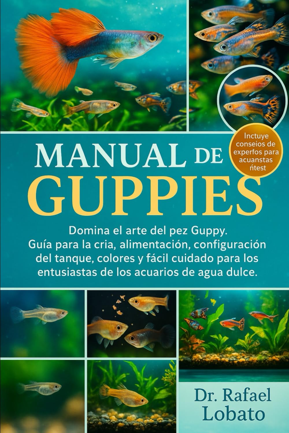 MANUAL DE GUPPPIES: Domina el arte del pez Guppy Guía para la cría, alimentación, configuración del tanque, colores y fácil cuidado para los