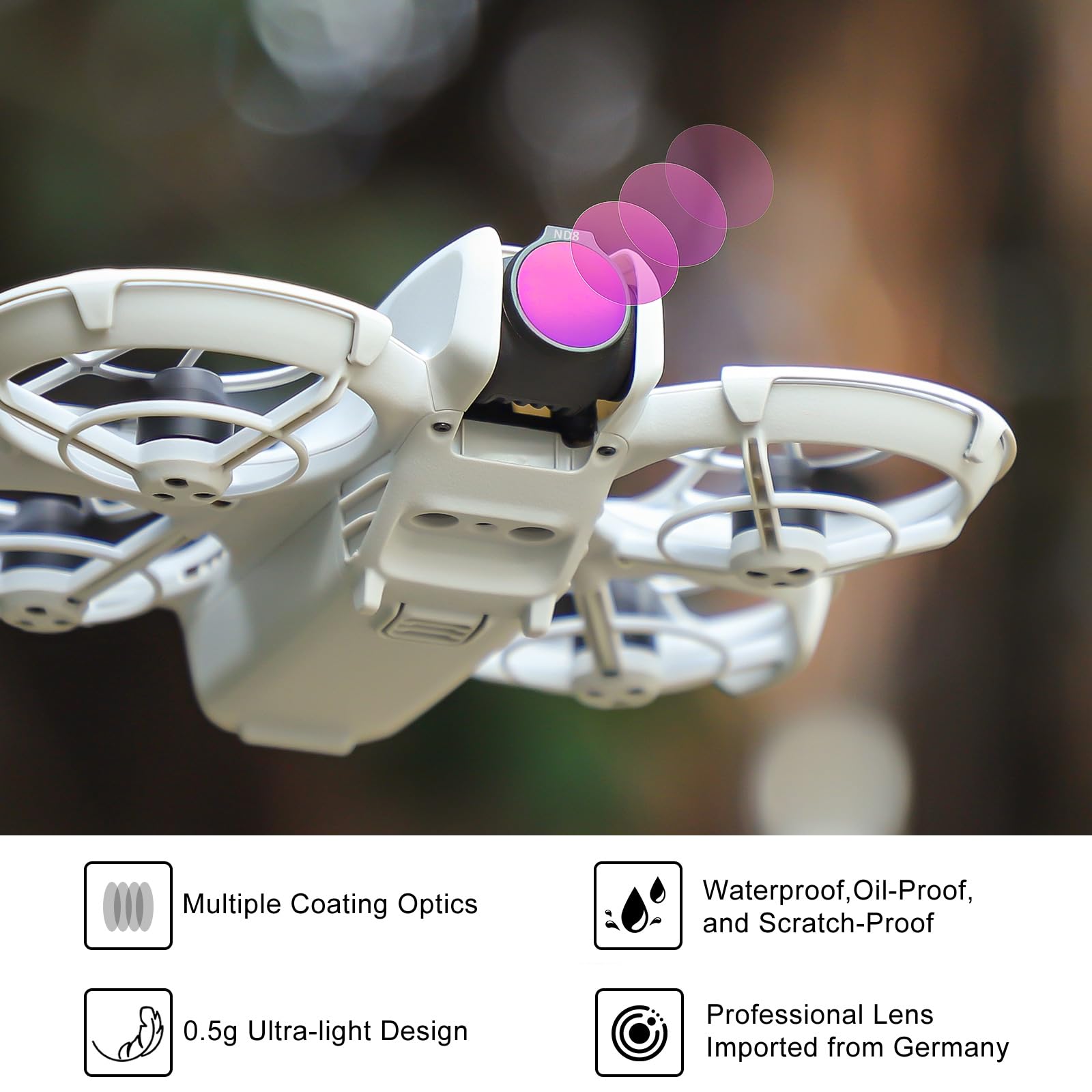Amazon.com : Sunnylife Lens Filter Set for DJI NEO, Multi-Coated