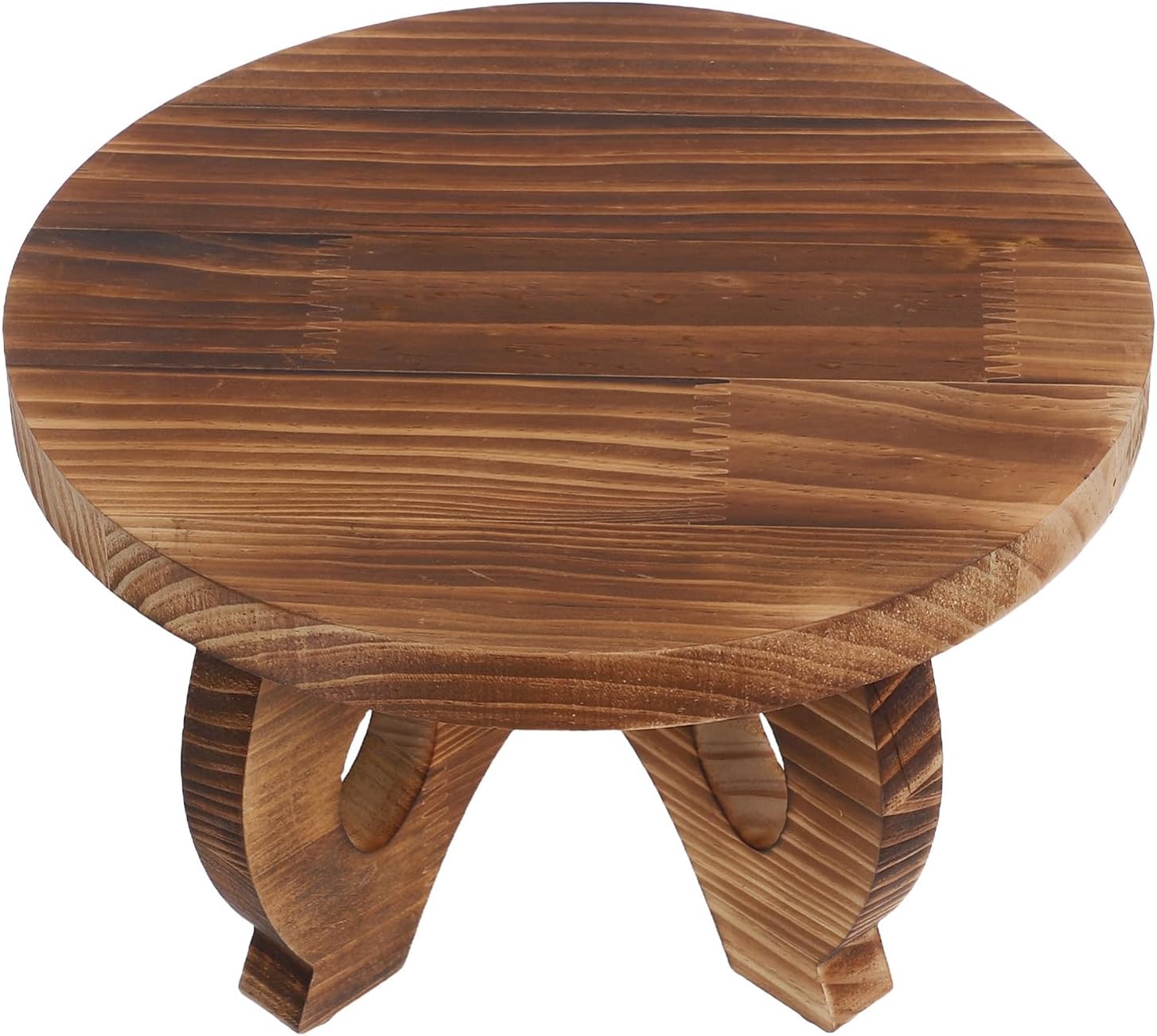 Wood Plant Stand Indoor Round Pedestal Stand Round Wood Riser Wooden Stool Display Stand Flower Pot Holder