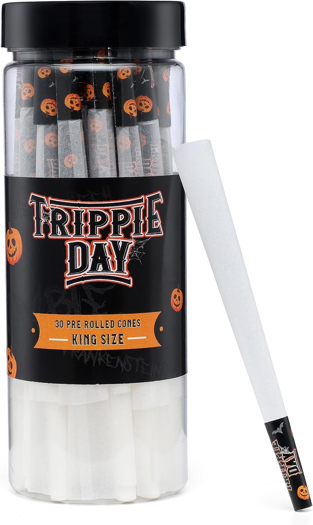 Trippie Day Pre rolled cones - 30 cones - King Size - Premium party pack (Halloween Cones)