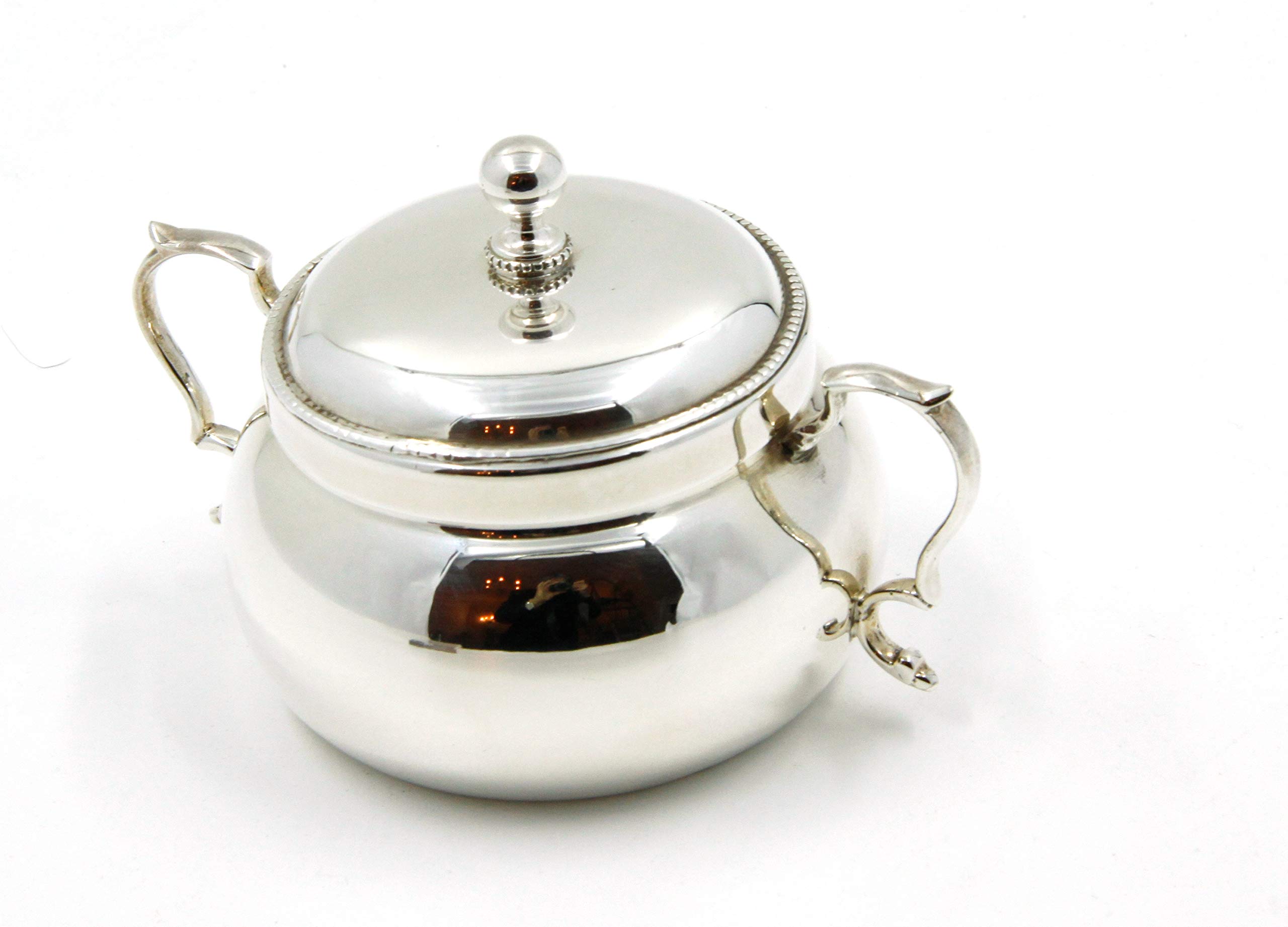 Royal Family Moderne Zuckerdose aus Sheffield-Silber, hochwertig versilbert, Sheffield-Silber