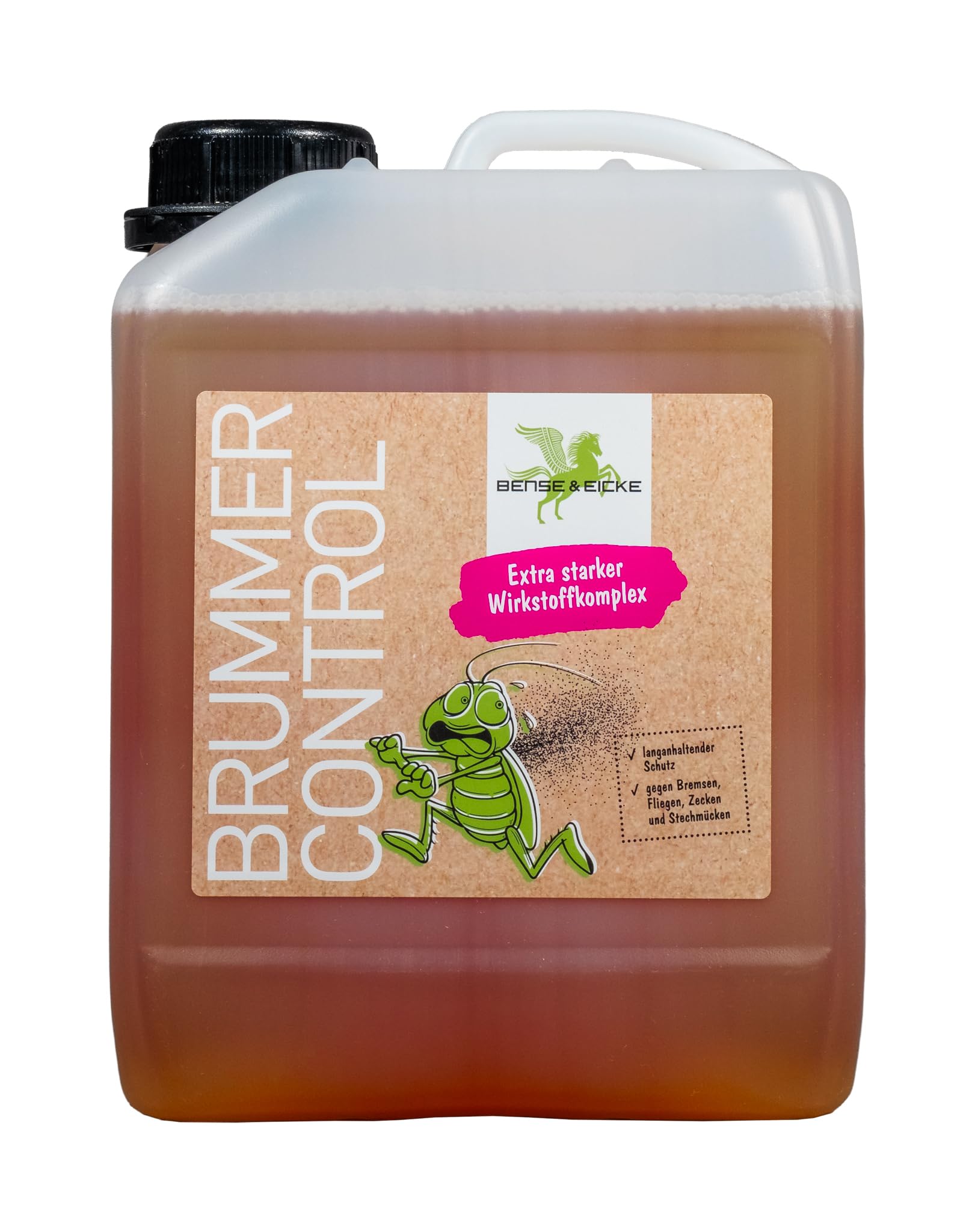 Bense & Eicke BrummerControl 2500 ml Insektenschutzspray für Pferde gegen Bremsen, Mücken und Zecken, ohne Farbstoffe und Konservierungsmittel, Made in Germany