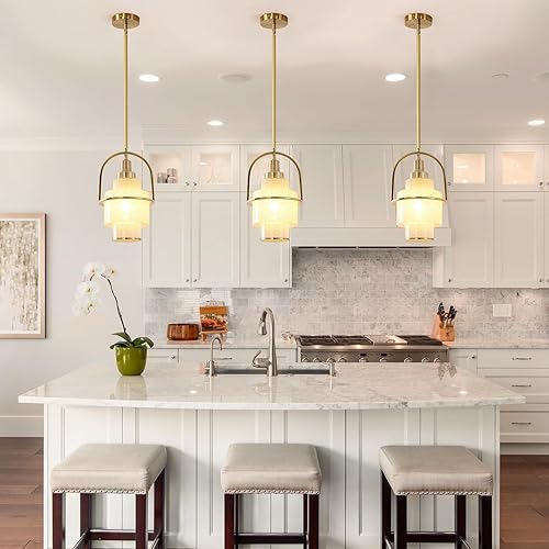 Miniatura 7 de Moderno candelabro nórdico de cristal, lámpara de araña retro industrial de vidrio de arena fina de varilla recta, adecuada para comedor, sala de