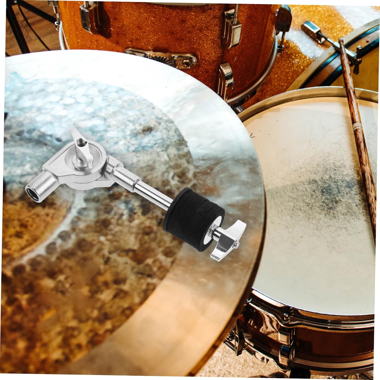 5pcs Cymbal Stacker Holder Attachment for Drum Kits Cymbal Connector Versatile Design Easy Installation Compatible Percussion Setups