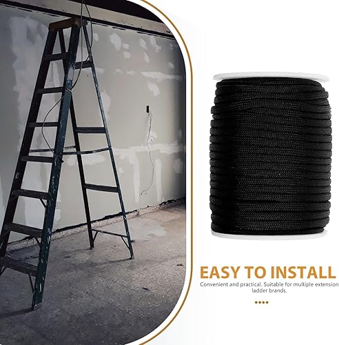 Miniatura 5 de Escalera 1 rollo de cuerda reemplazable de extensión de escalera Accesorios de escalera de repuesto para escalera Accesorios de escalera de cuerda