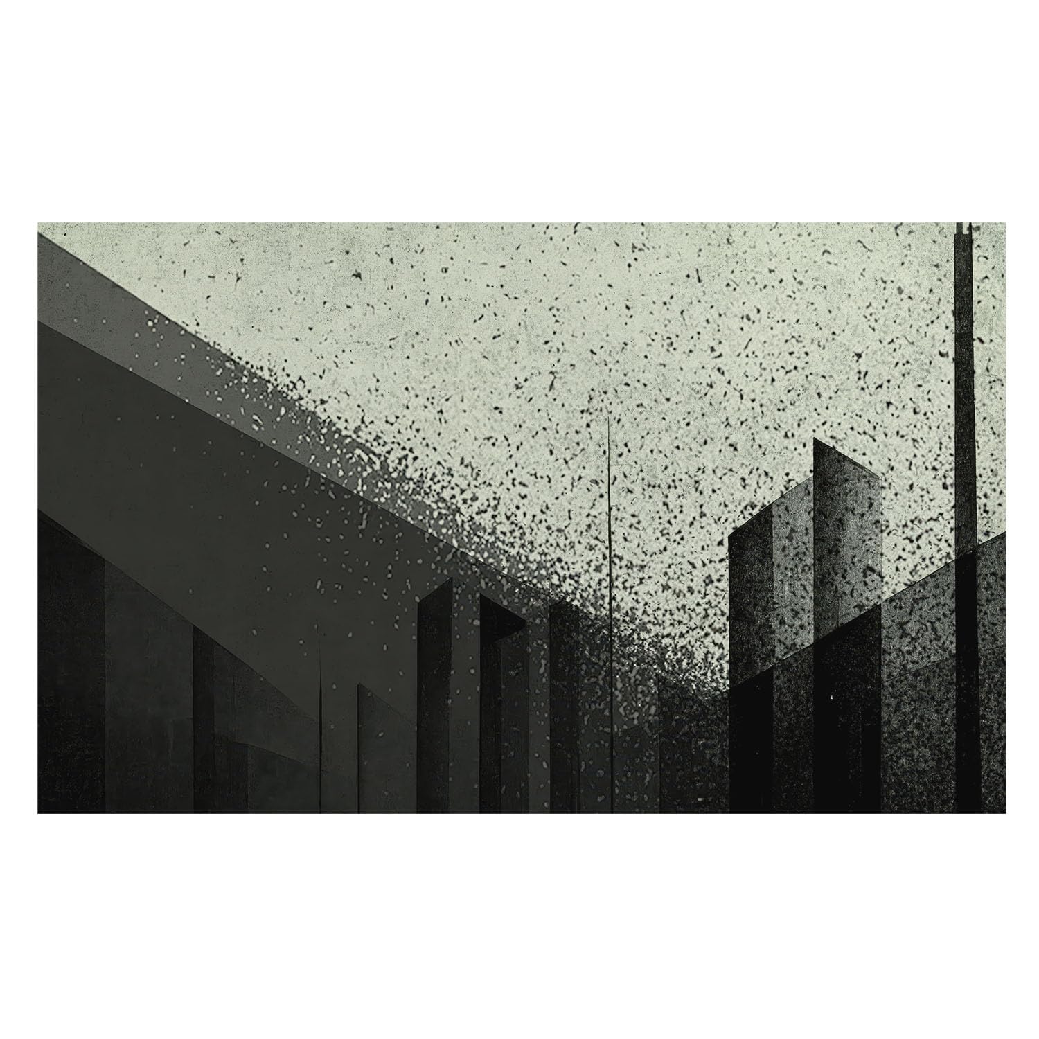 Papel Pintado Textil Estampado Para Oficina 416x254 cm Geometría urbana