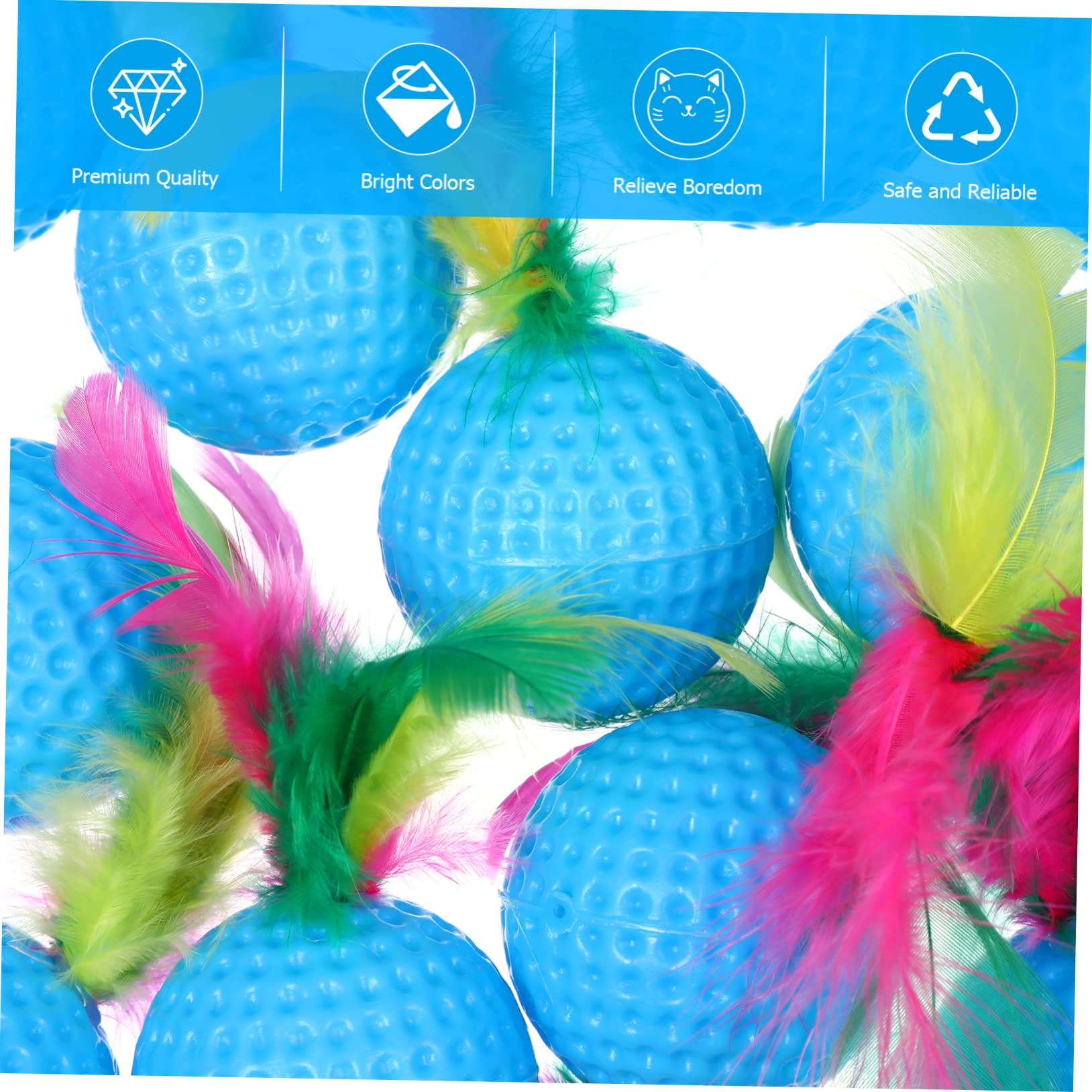 Yardwe 3 Set di Giocattoli per Gatti Assortiti con Giocattoli Squittenti 3 Casuali