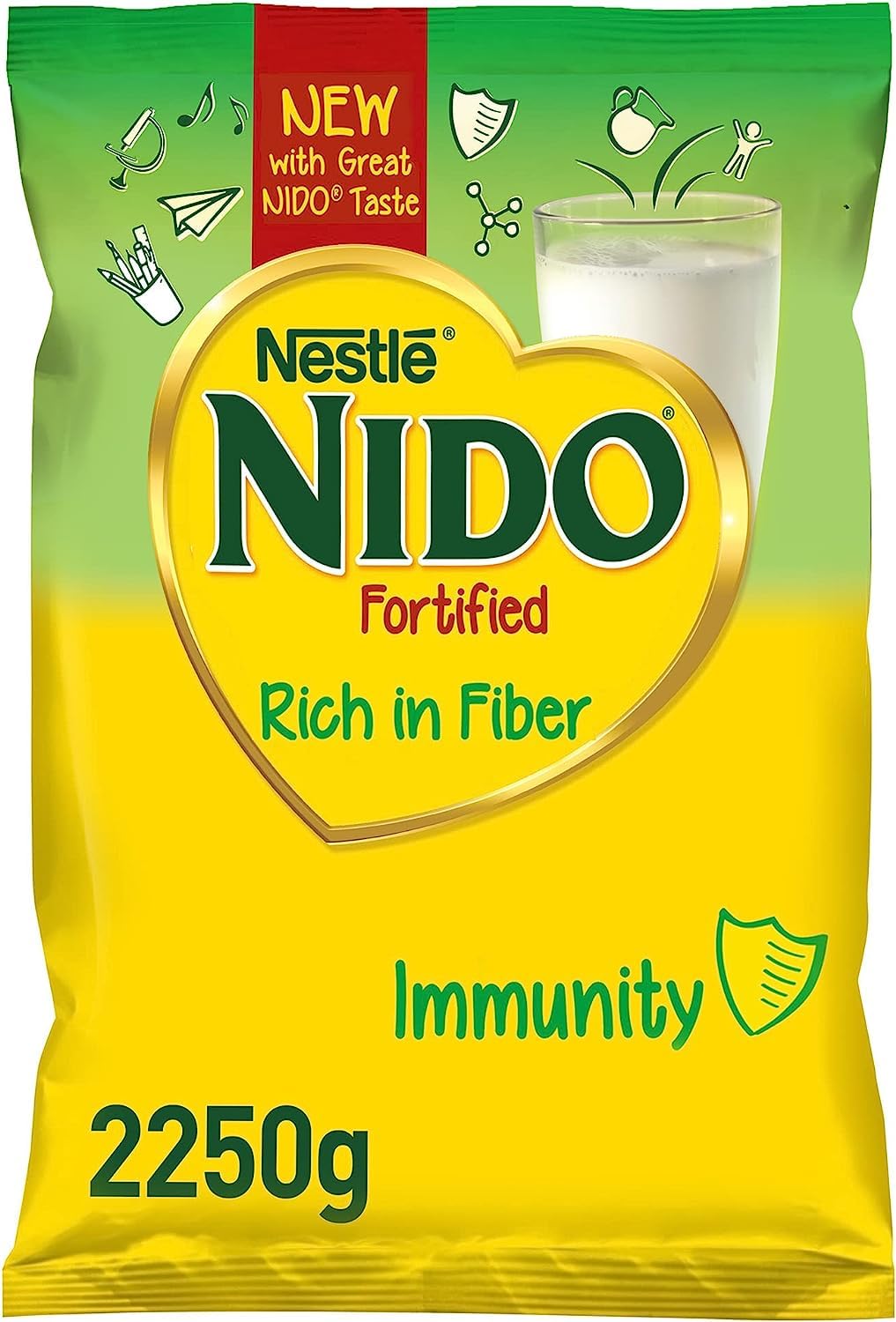 Nidos Fortified Milk Powder Rich in Fiber 2.25kg Imported (UAE) (B0CCVX785G) Amazon Price History, Amazon Price Tracker