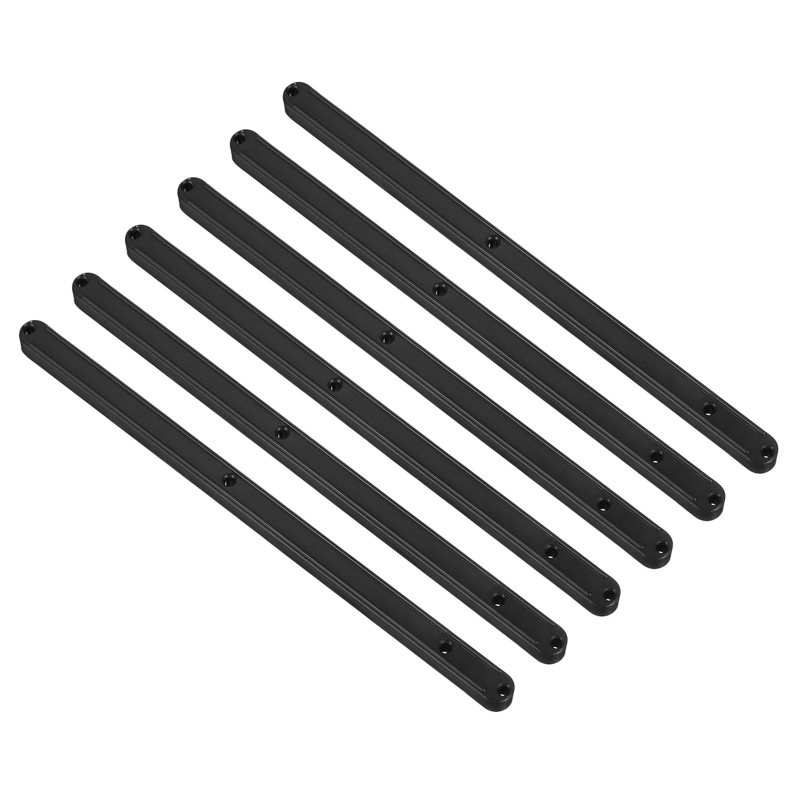 Glissière de tiroir en plastique noir 300mm rail armoire meuble