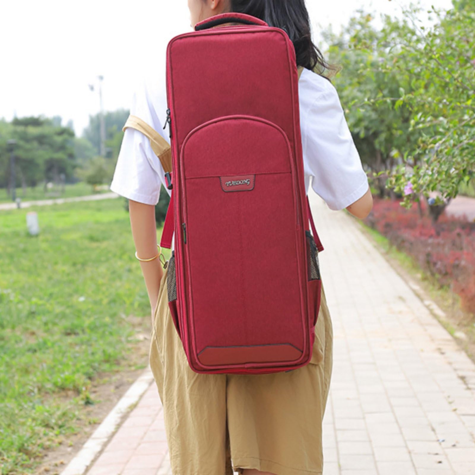 Blasinstrumente Tragetasche Elektronisches Blasinstrument Tasche Rucksack Hülle Etui mit Doppelkapazität Und Gepolstertem Aufbau für Reise Bühne Zuhause, Array, Schwarz