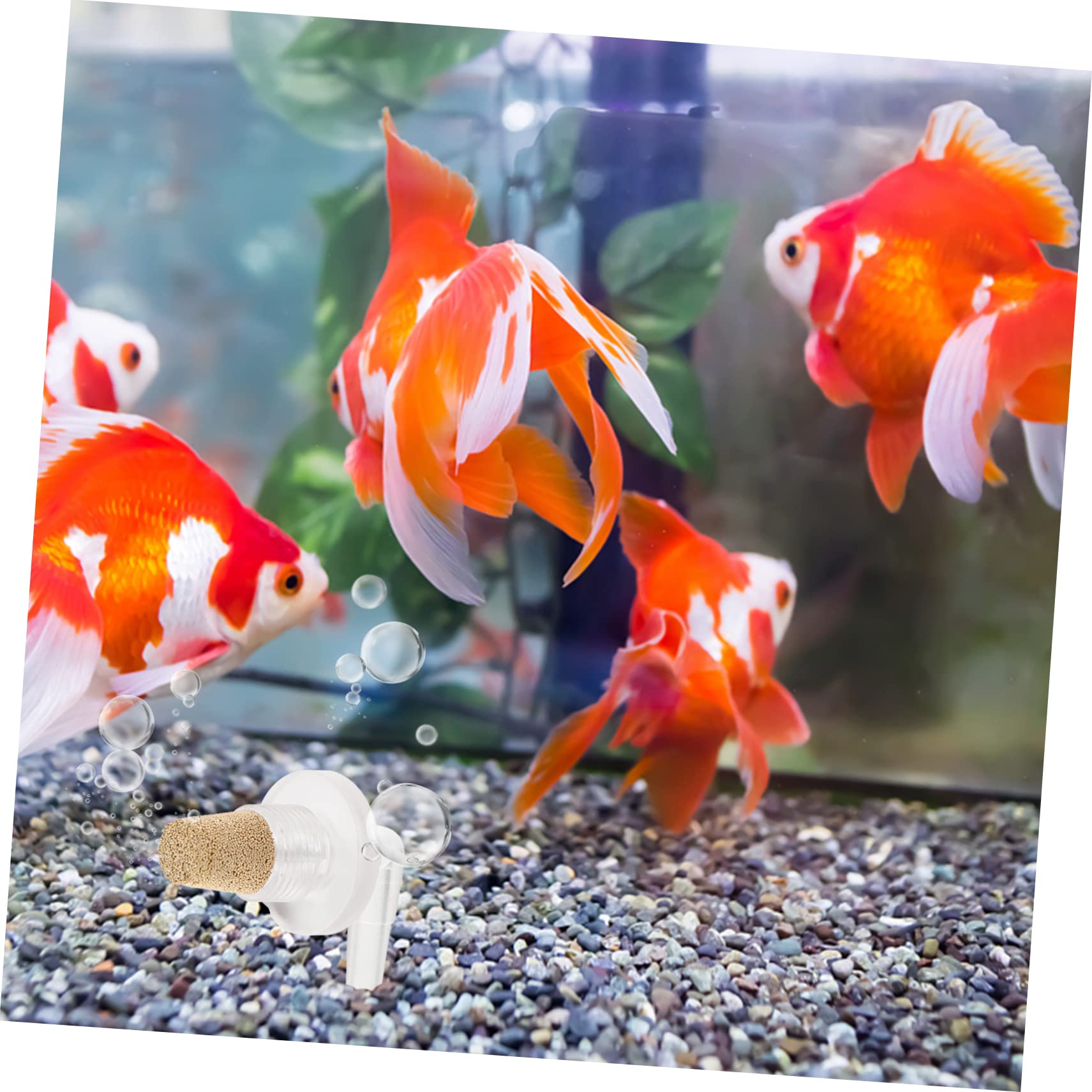 Toddmomy Adornos Metálicos 30 Piezas de oxigeno de Estanque Accesorios para de Aire de Acuario difusor de Aire pecera difusor para Acuario difusor de oxigeno sha- Codo Decoración Metálica