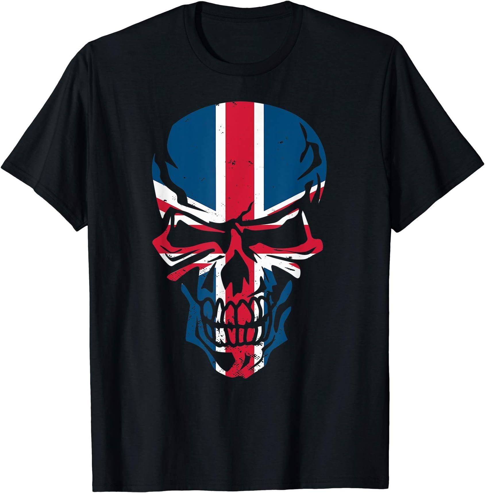 Vintage UK CompanyUK British Flag London England Abbey Europe Brexit Skull T-Shirt