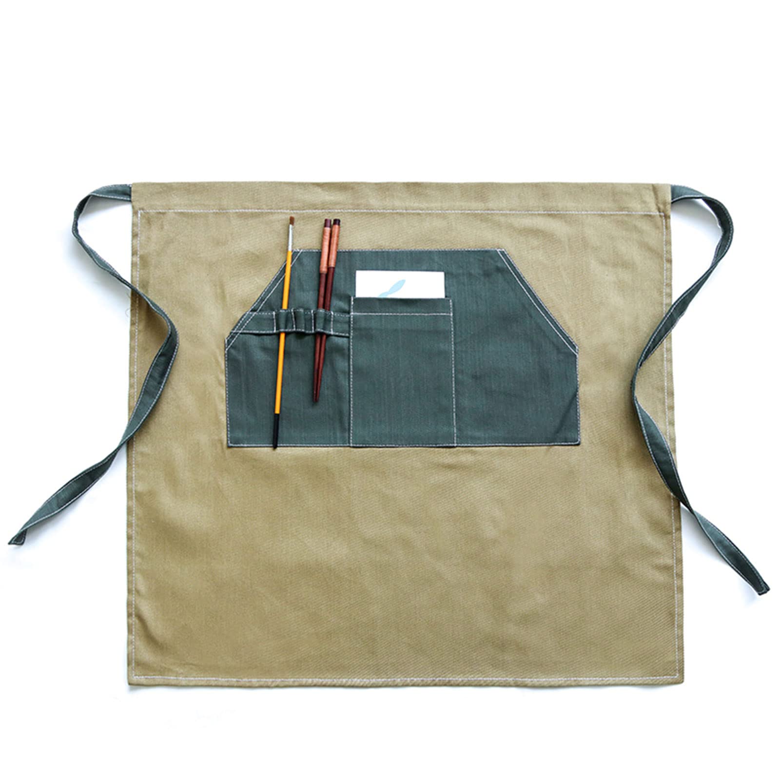 Delantales de trabajo, Delantal de cintura ajustable con bolsillos for cocinar, chef, camarera, camarero, pintor y artista