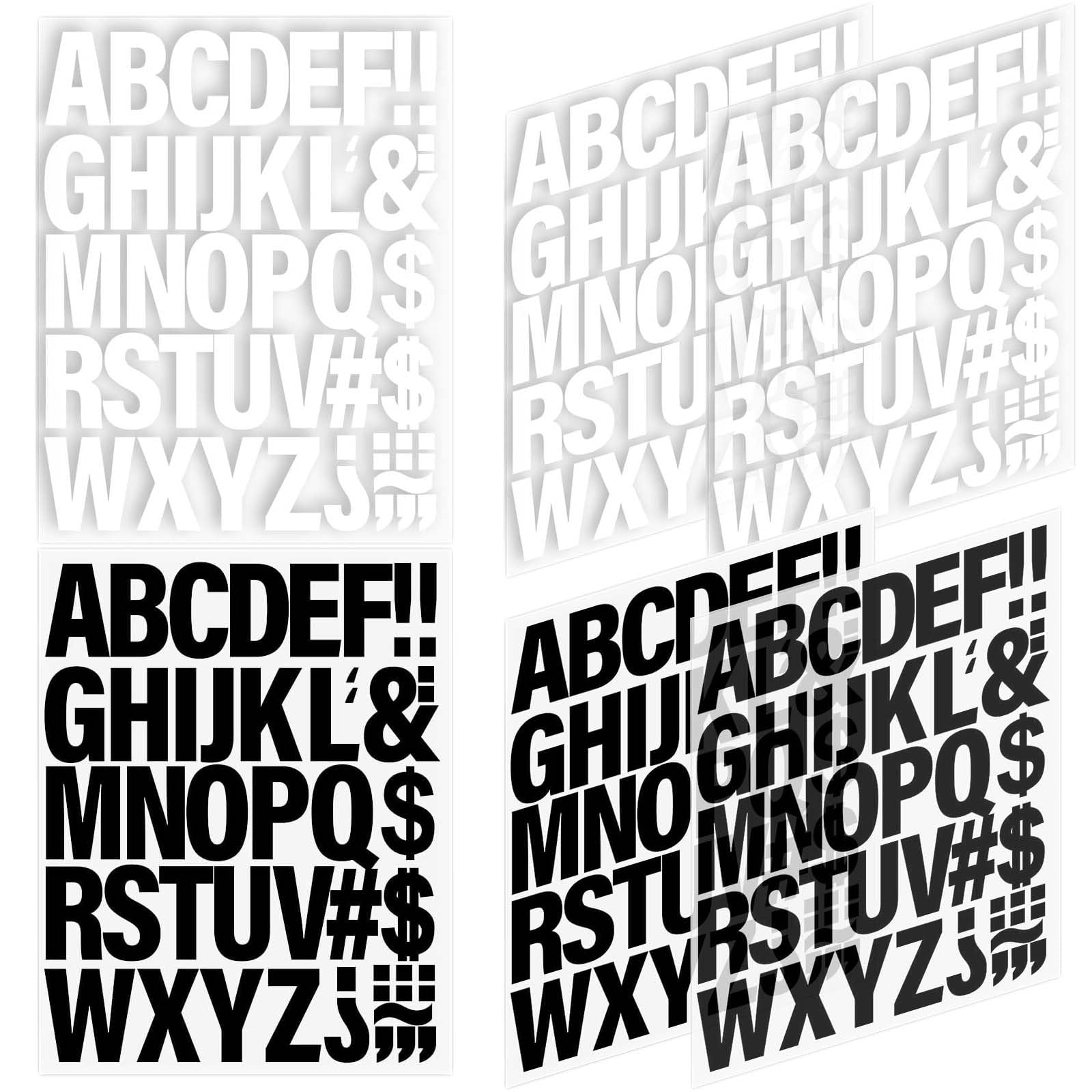 6 Feuilles Chiffres Et Lettres Thermocollante Pour Vêtements