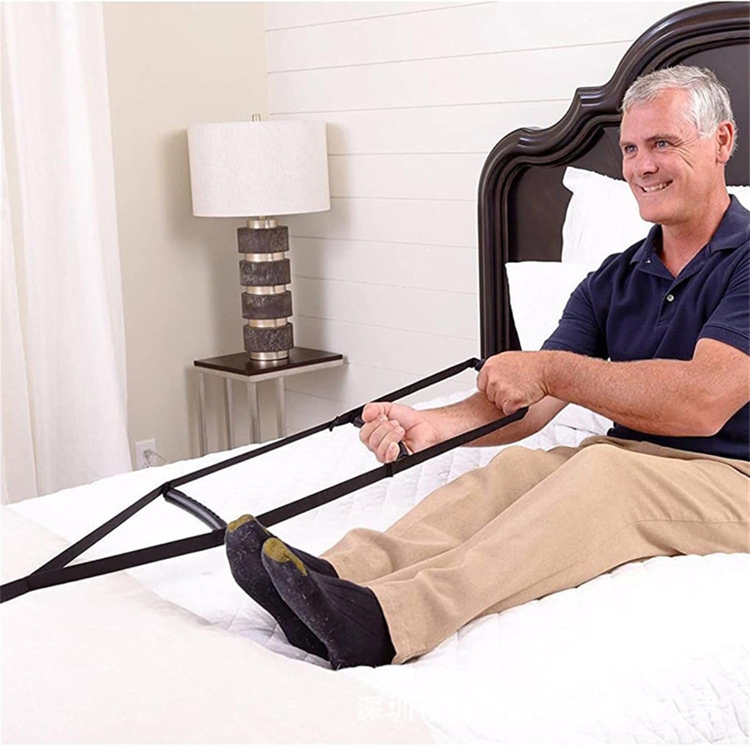 Bed Ladder Tool, Adjustable Seniors Part, Assist Rails Unit, Bedside Straps Accessory, Sit Up Item, Adjustable Seniors Bed Assist Rails Bedside Straps Sit Up Device Home