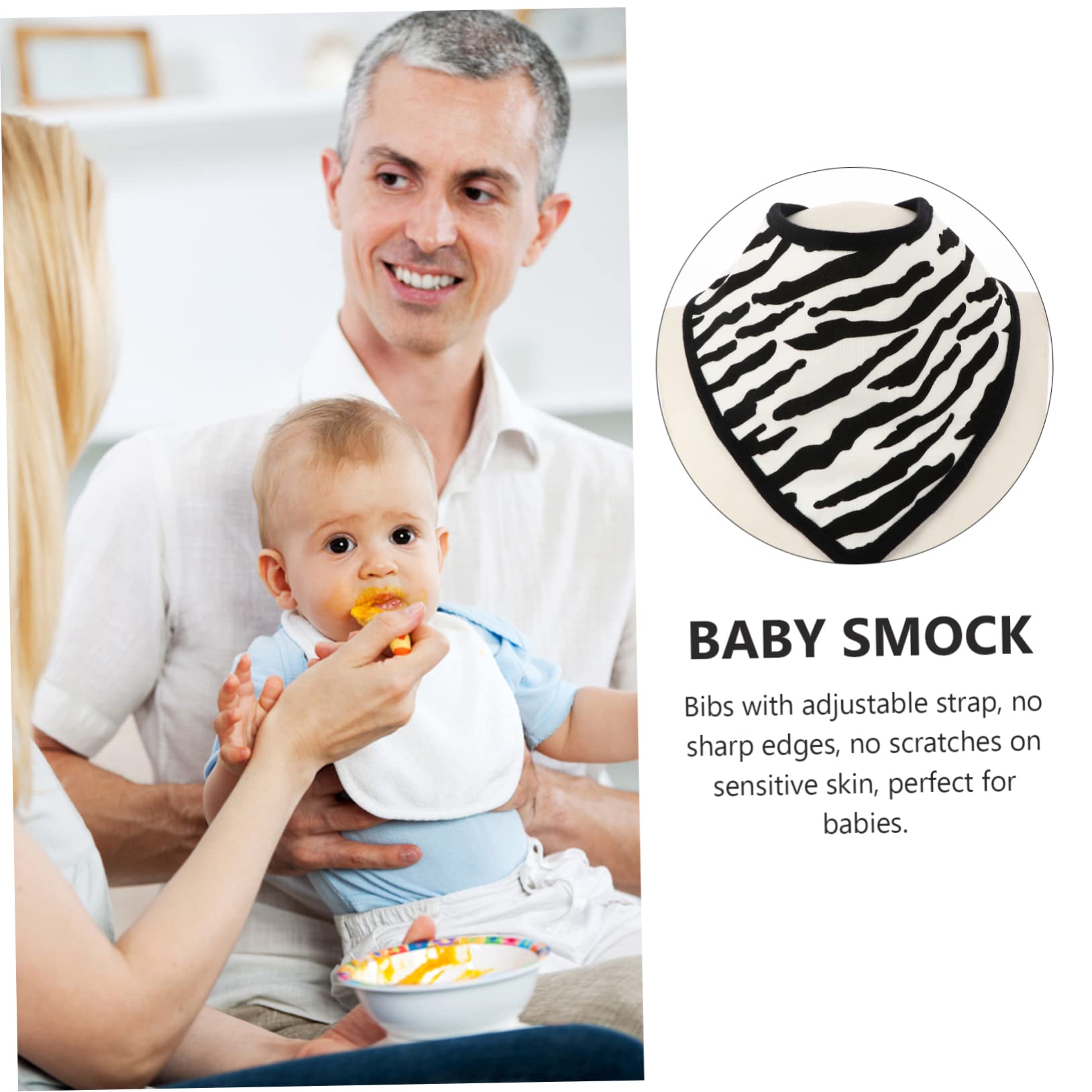 ifundom 9piezas Baberos De Bandana Para Bebés De Algodón y Absorbente Ajustables Estampados Para Recién Nacidos y