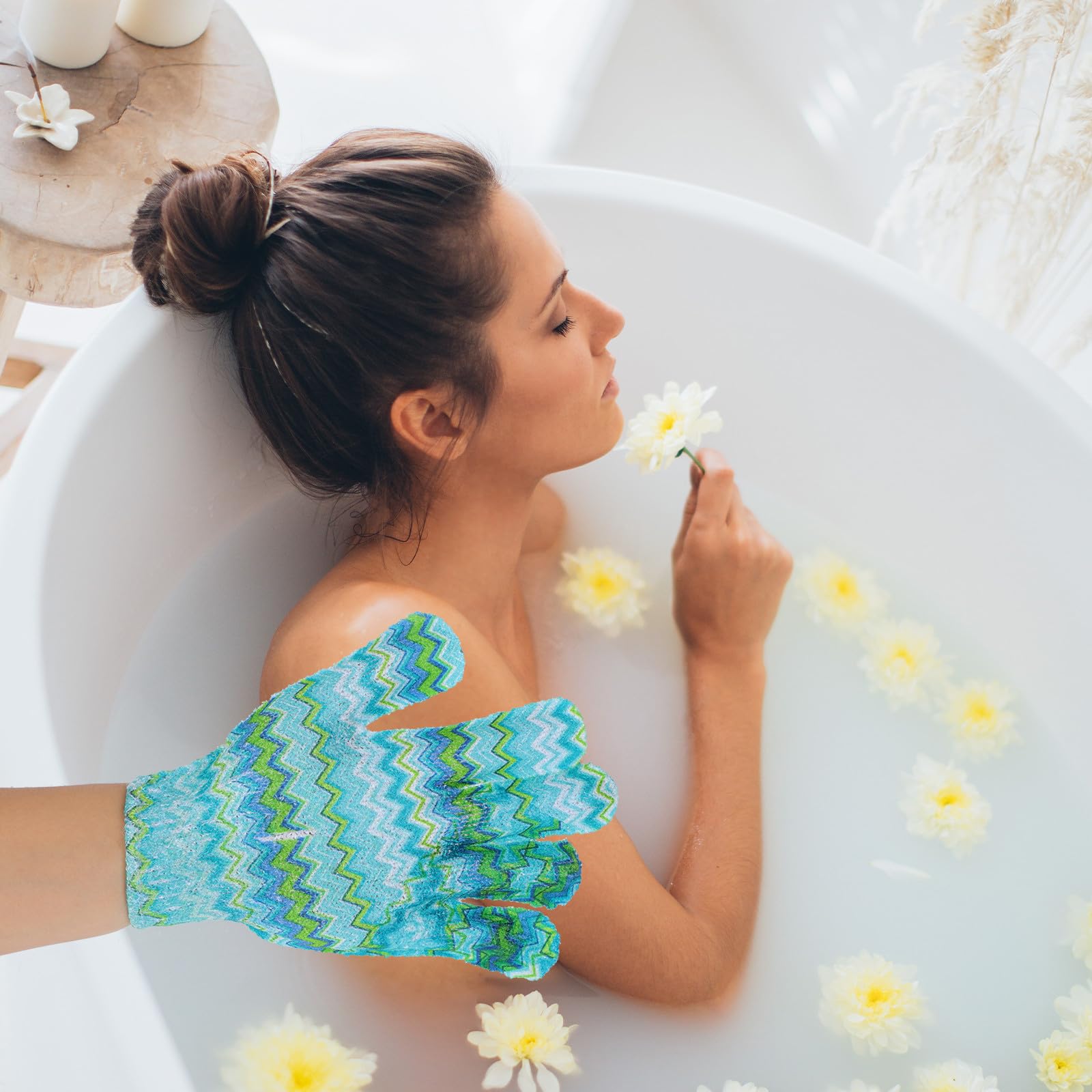 FRCOLOR 30 Pezzi Guanti Da Bagno Bagno Pulire Bagno Di Massaggio Scrubber Guanti Da Bagno Di Massaggio Luffa Guanti Guanti Esfolianti Pratico Guanto Da Esfoliante Guanto Da