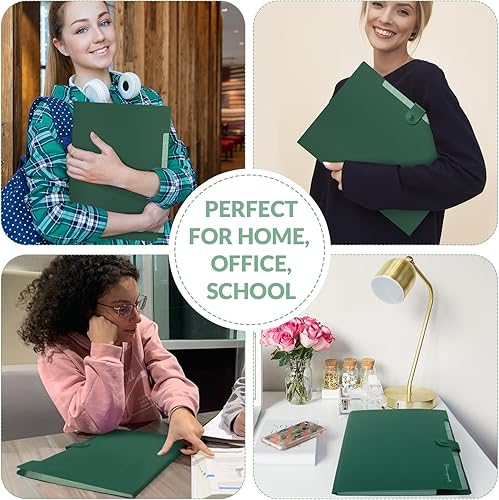 Miniatura 80 de SKYDUE - Organizador de carpetas de acordeón de 8 bolsillos, carpetas expandibles, organizador de documentos portátil, tamaño carta/A4, cierre a