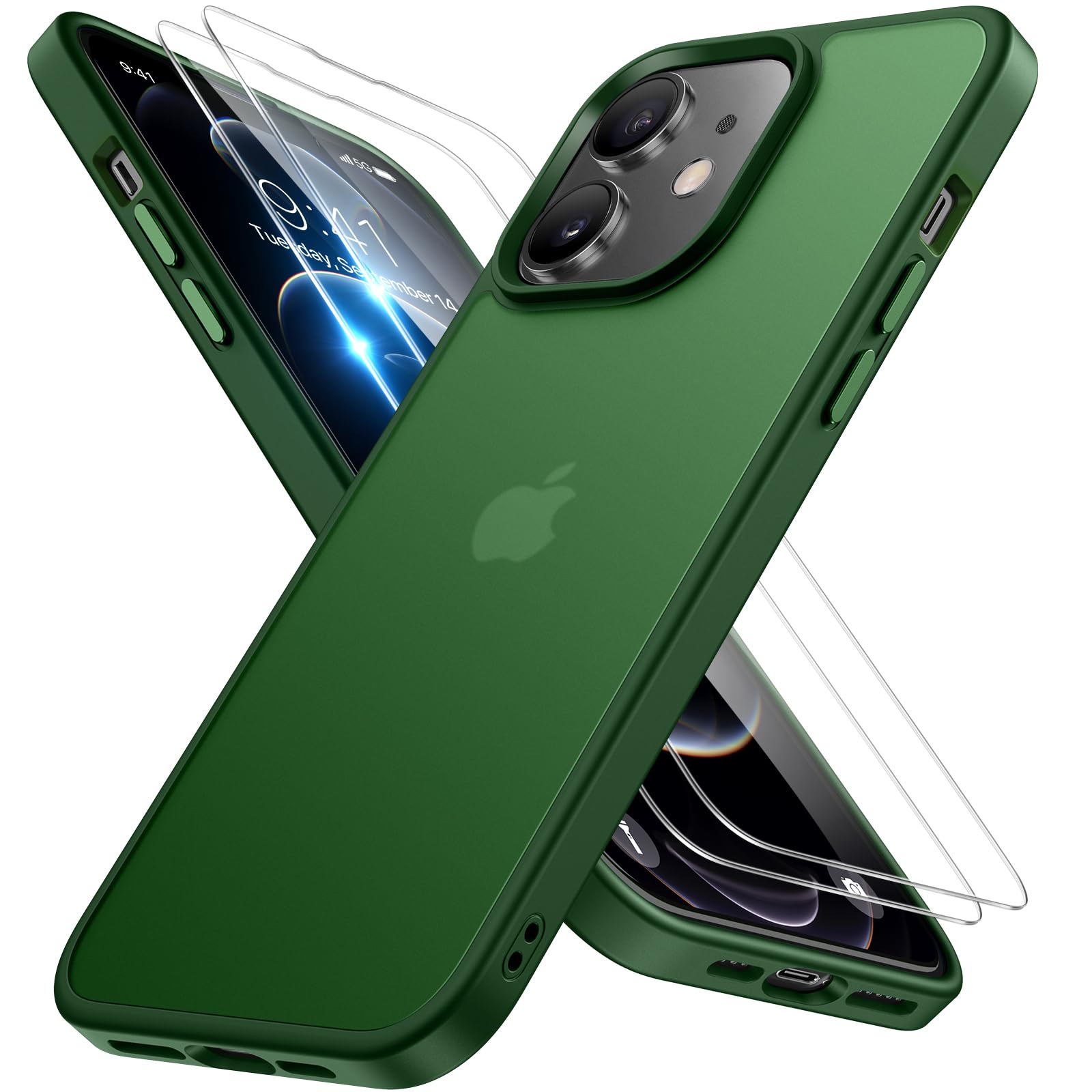 Miracase for iPhone 17 Pro Max Case with MagSafe [with 9H+Screen Protector] Military-Grade Protection Shockproof Scratch-Resistant with Velvet Touch for iPhone 17 Pro Max Cover 6.9", Matte-Deep-Blue — view 16