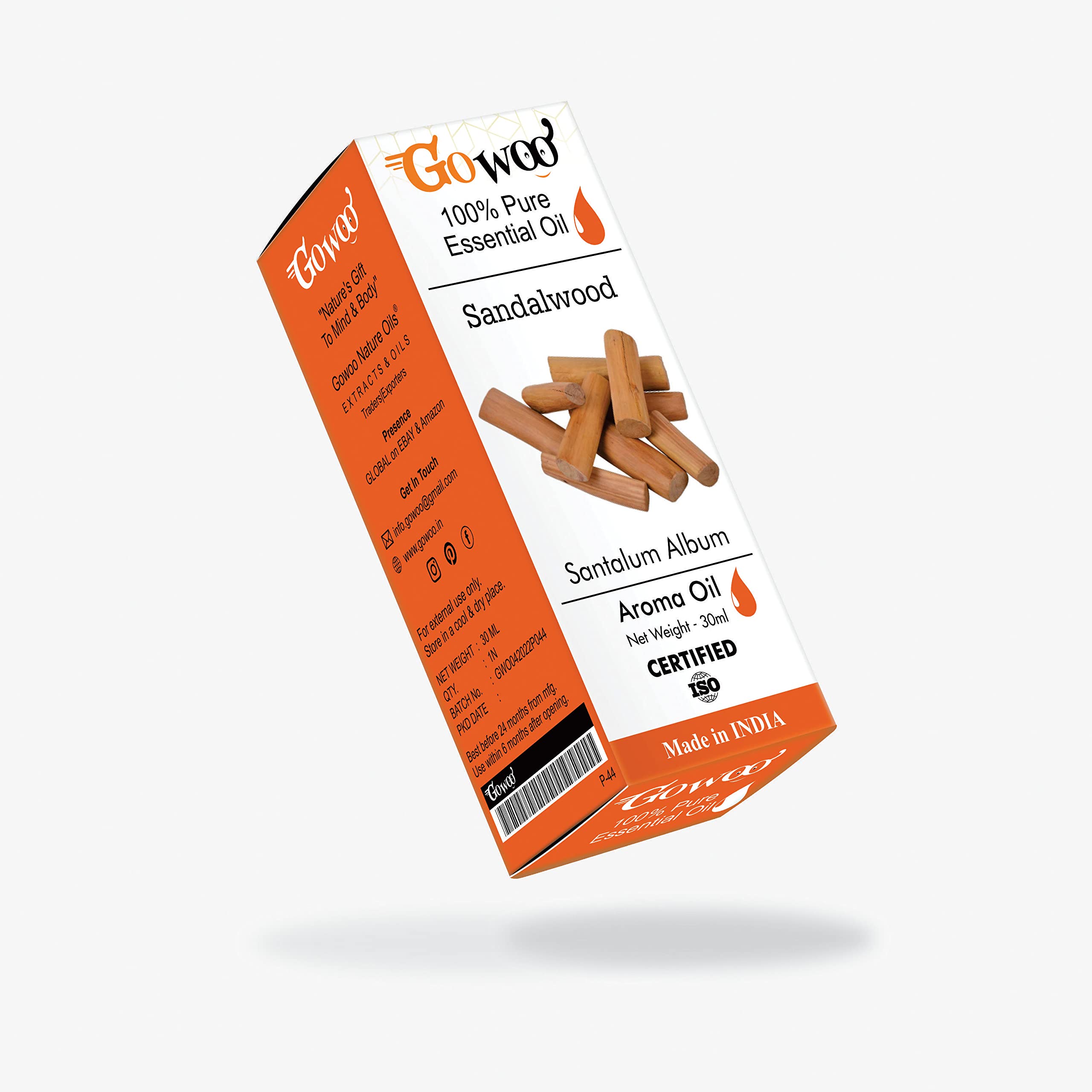 GO WOOSandalwood Essential Oil for car