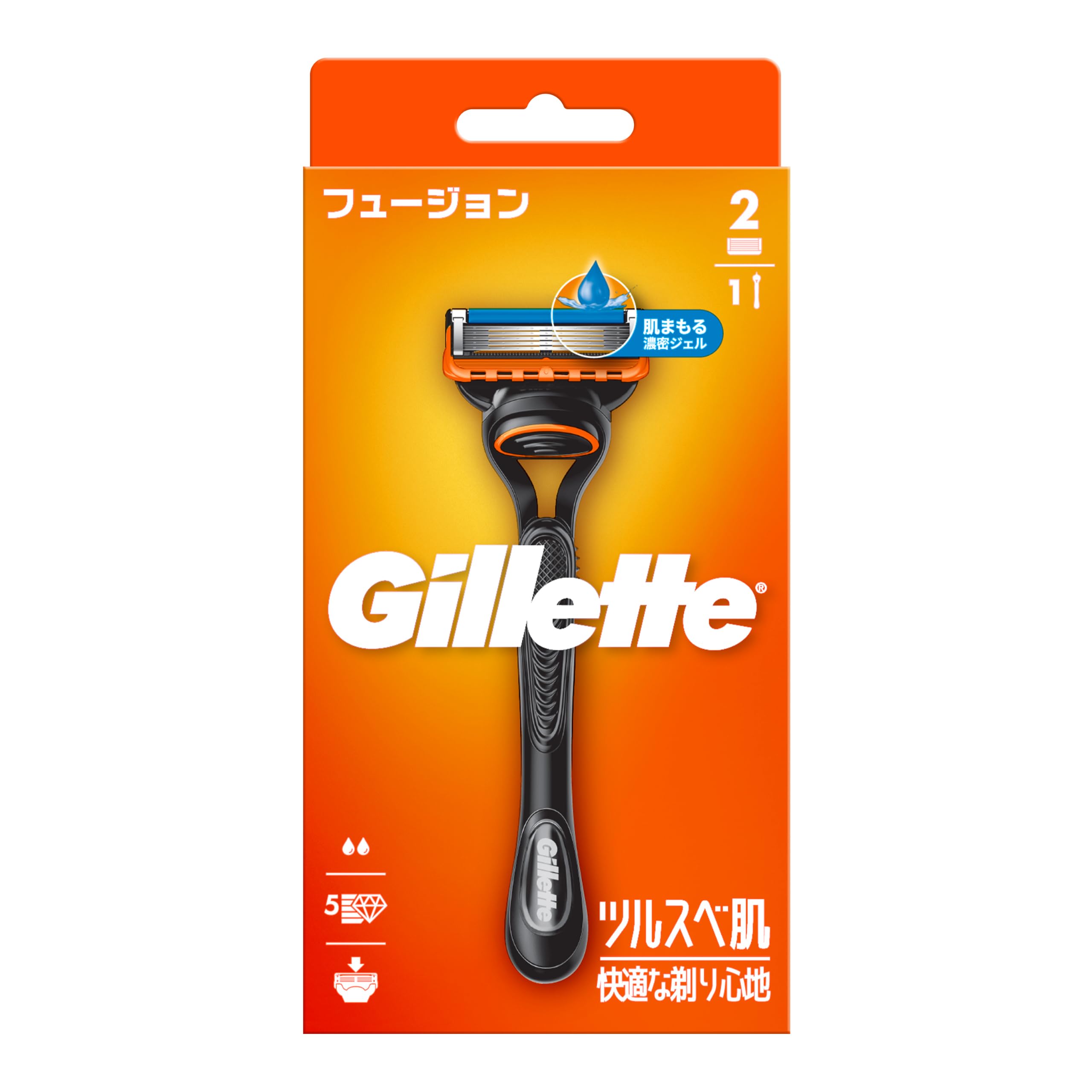 Amazon.co.jp: Gillette ジレット フュージョン カミソリ 本体 1コ 替