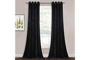 StangH 96 Inch Blackout Velvet Drapes