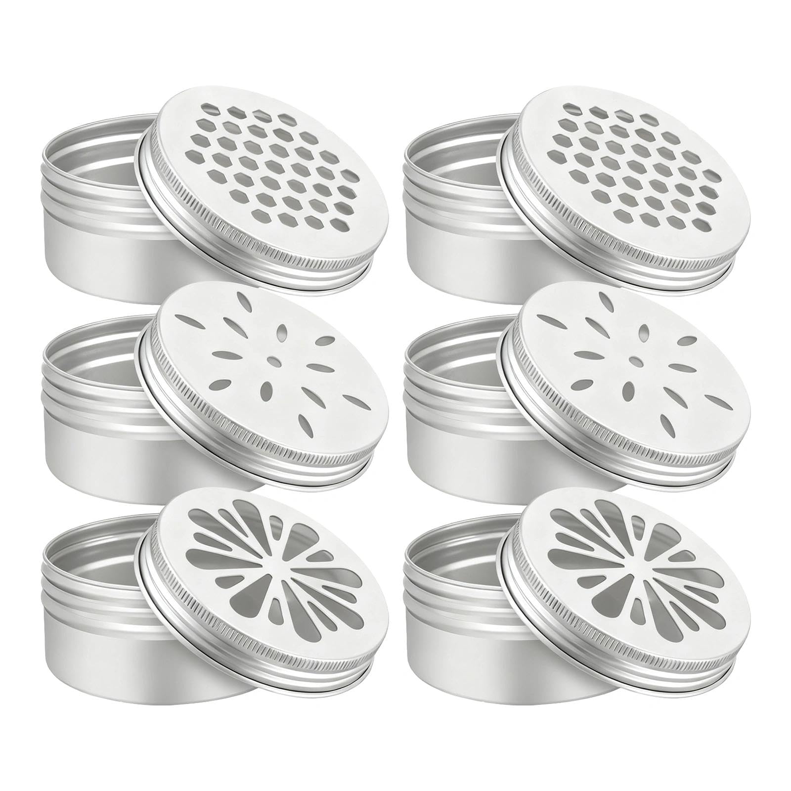 HAOXIZI 6 Pcs Dog Training Scent Tins, Scent Work for Dogs Equipment, Dog Odor Training Kit, Smell Aluminum Cans with Lids, Exercising Dogs Nose Odor Round Container Accessory Tool
