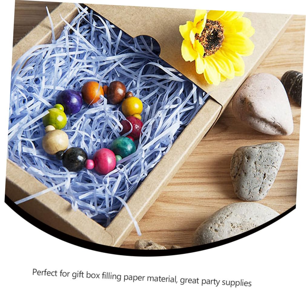 Papierfaden Bunte Füllung für Geschenkboxen, Halloween Mottoparty, Papier | Dekorative Papierstreifen, für Hochzeit und Geschenkverpackungen, Weiß, 1 Stück, Vielseitig für Boxen und Pakete