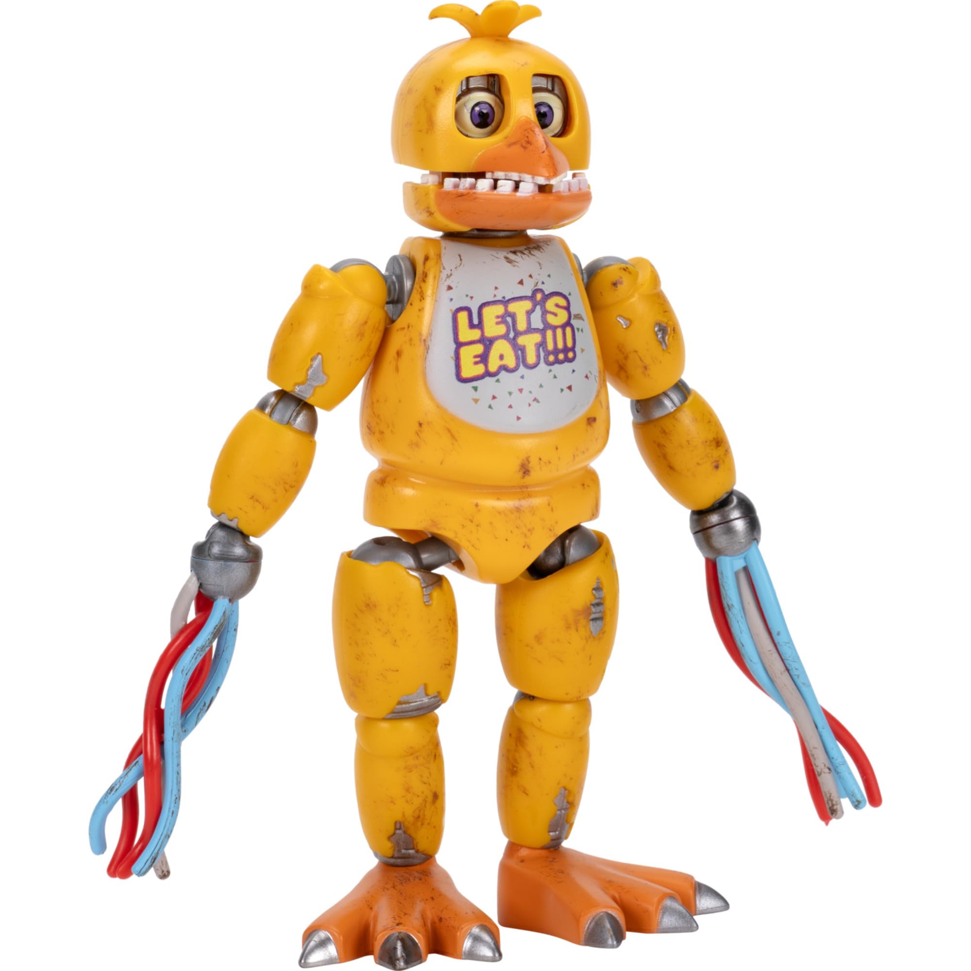 Jazwares Five Nights at Freddy’s Withered Chica Office Set - 5-Inch Articulated Figure with Jumpscare Feature, Glow-in-The-Dark Eyes, and Optical Diorama thumbnail 7