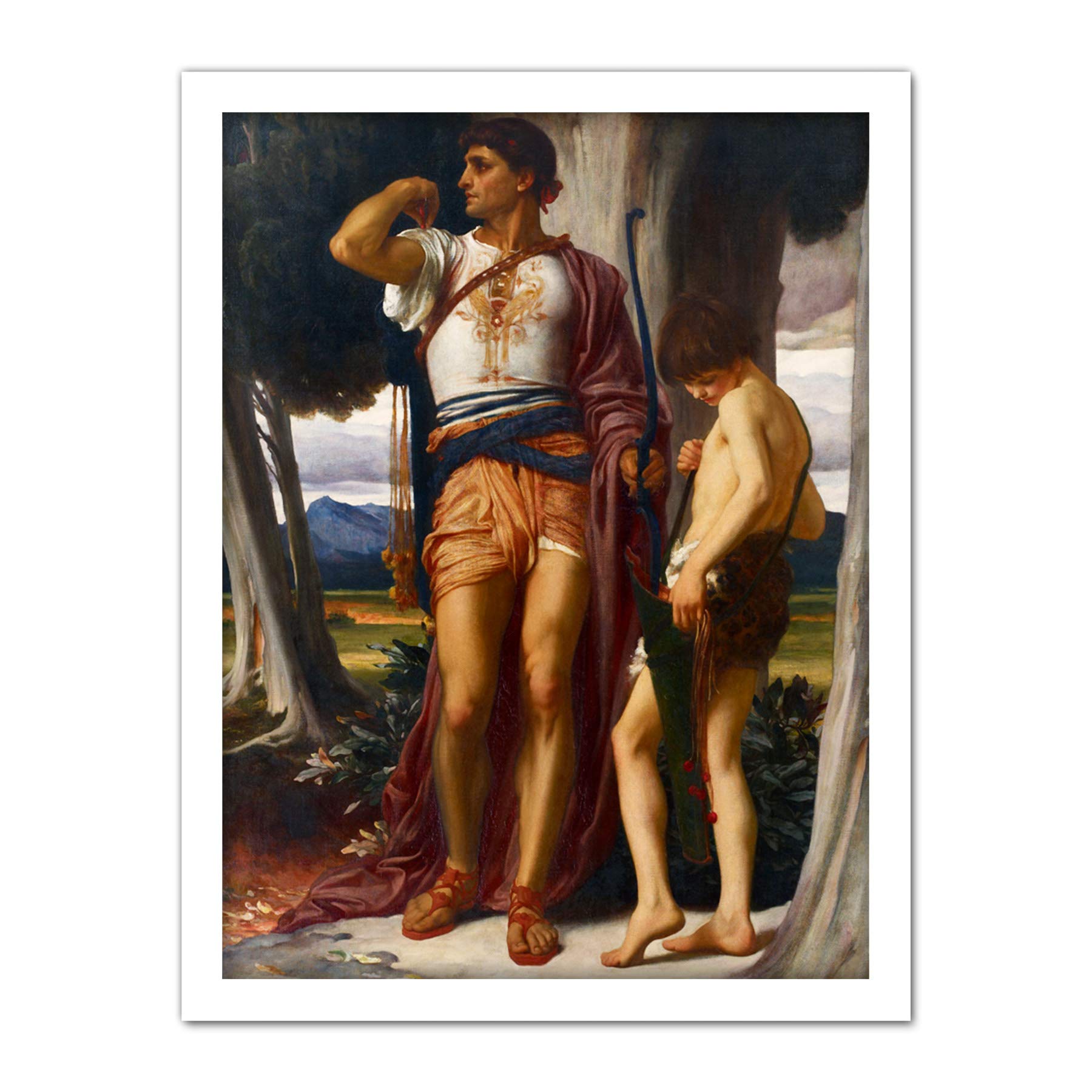 Frederic Leighton Jonathans Token to David Painting Artwork Framed Wall Art Print 18X24 Inch