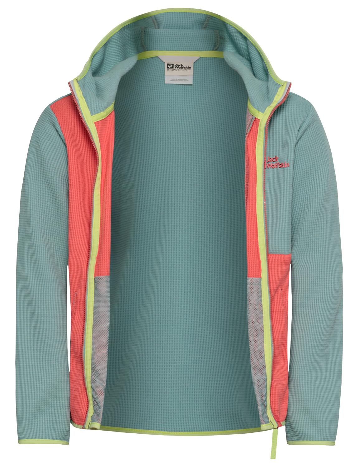 Jack Wolfskin Unisex Kinder Actamic Grid Midlayer K Fleece-Jacke