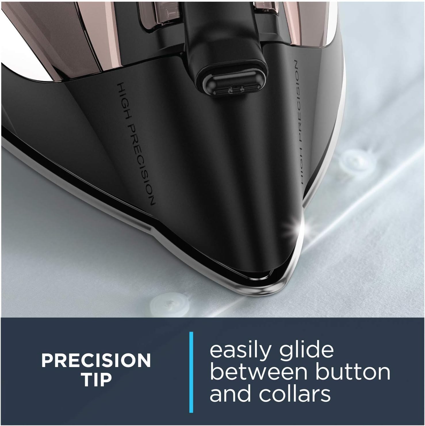 40% Off Discount Rowenta DW2459 Access Steam Iron with Retractable Cord and Stainless Steel Soleplate, Black