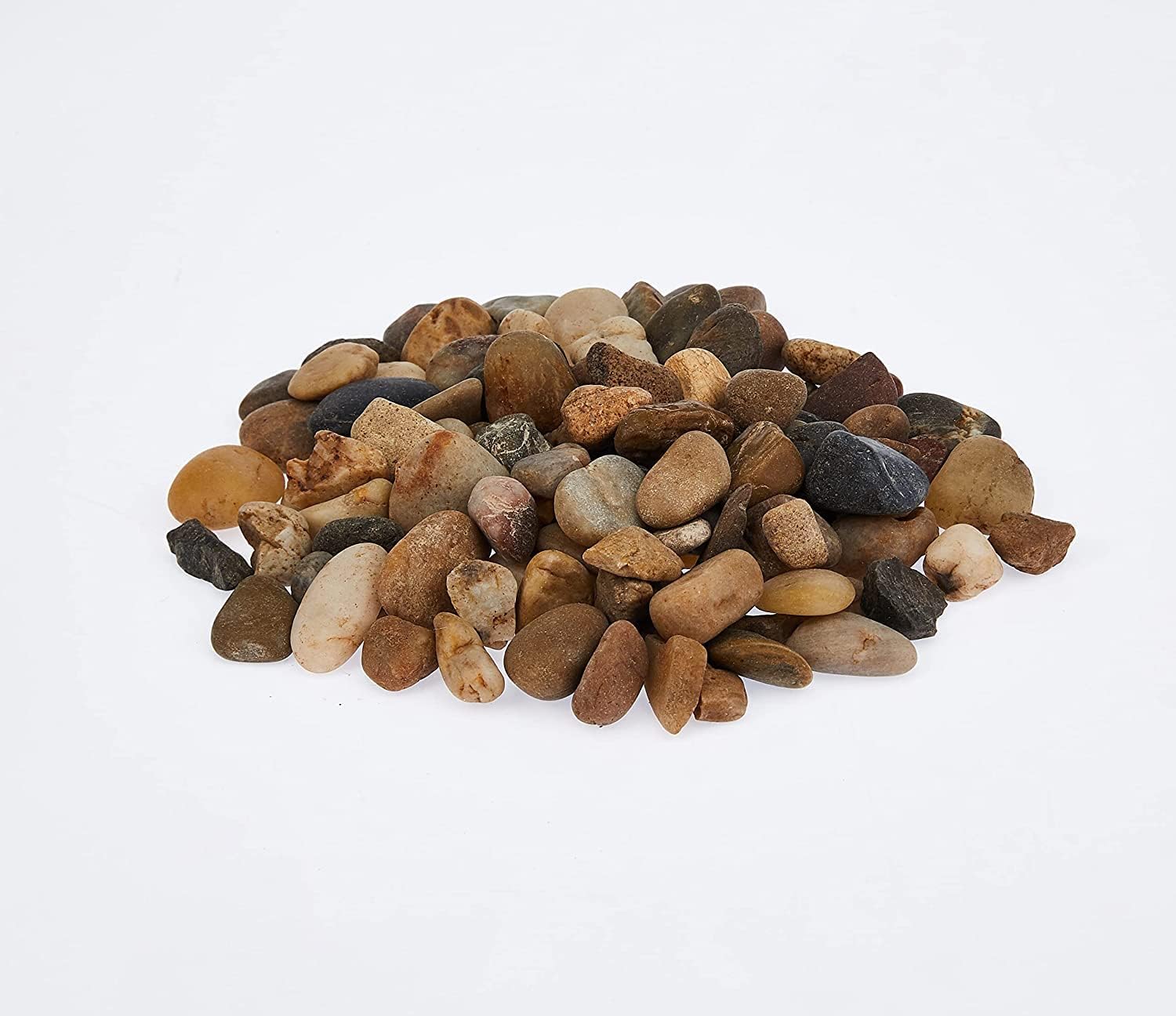 LAMAC CRAFTS Pebbles Stone Rock Gravel (1kg, Assorted Colored)