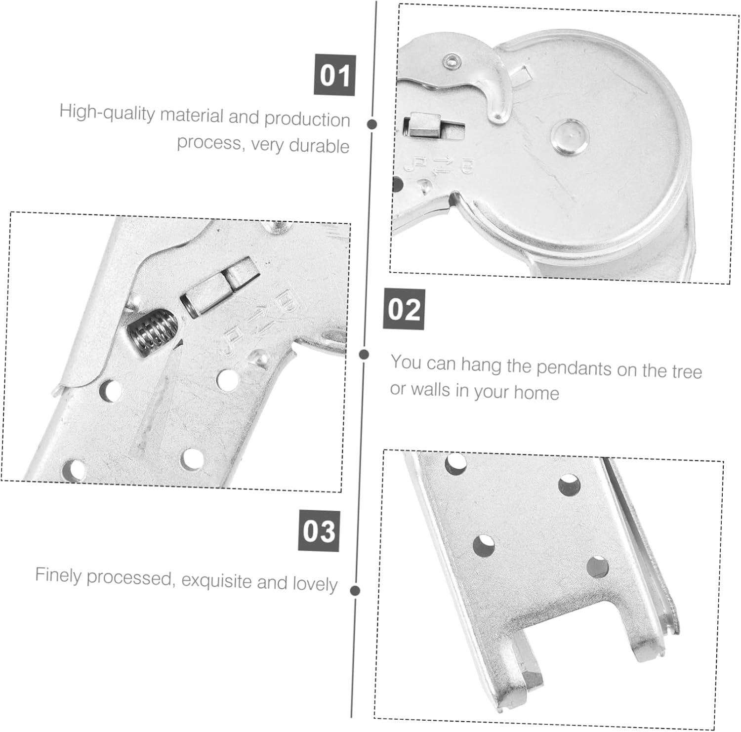 Folding Ladder Hinge Aluminum Alloy Joint for Herringbone Folding Ladders Easy to Install Locking Mechanism High Strength and Durable Hinge for DIY Projects