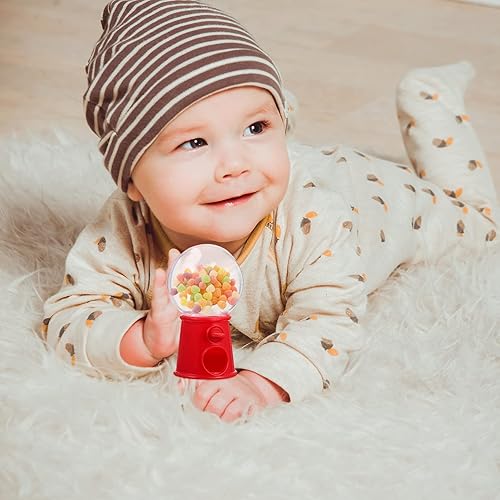 Miniatura 4 de Toddmomy 12 unidades de plástico mini dispensador de caramelos de plástico máquinas de chicles pequeña máquina de chicles Adornment Party Candy