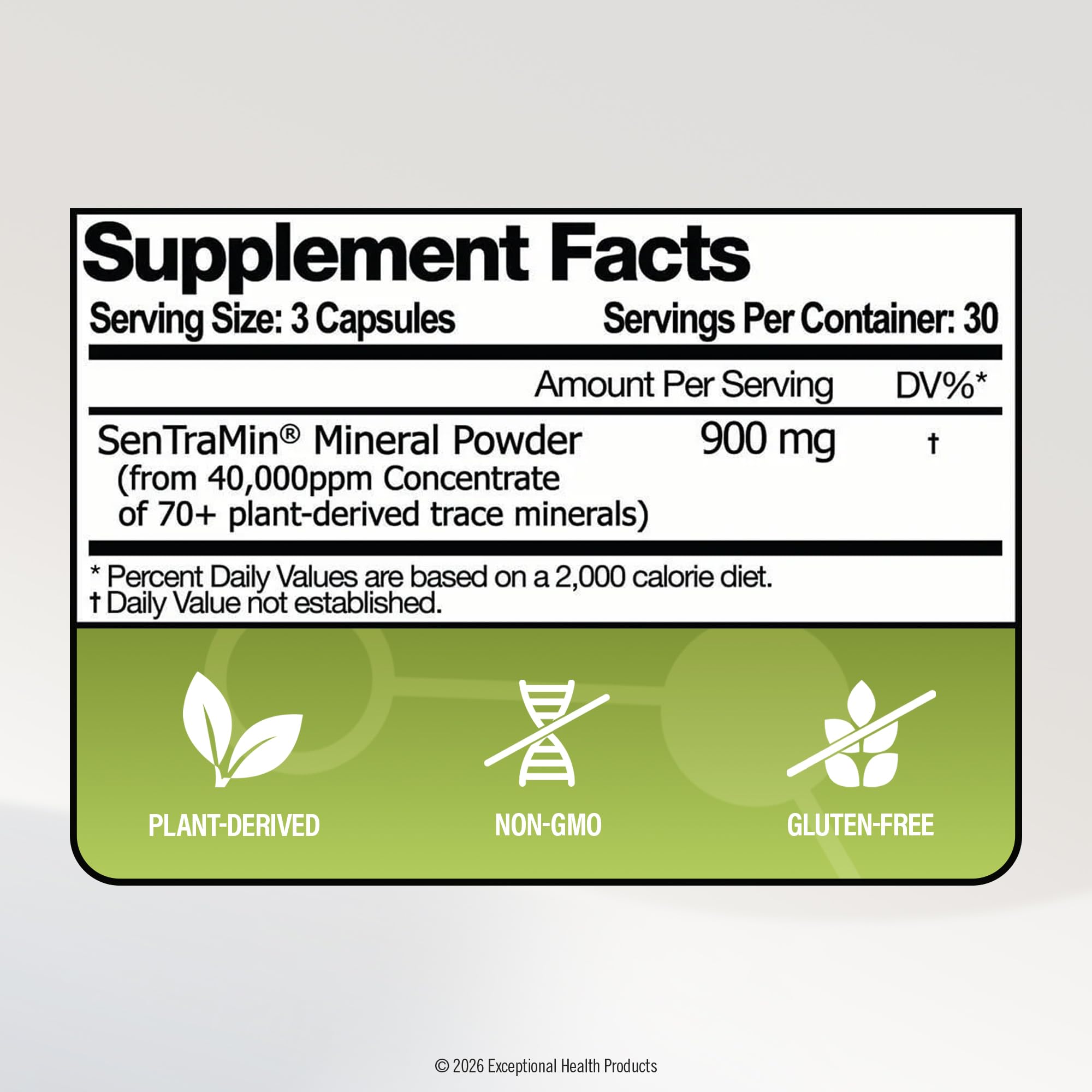 SenTraMin Plant Based Mineral Complex, 90 Vegetable Capsules — Amazon image 5