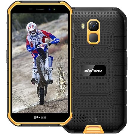 Ulefone Armor X7 PRO (2020) 4G Android 10 Outdoor Handy Smartphones, 32GB Speicher 4GB RAM 4000mAh Akku Smart Button wasserdichte Kamera, WiFi GPS FM Orange