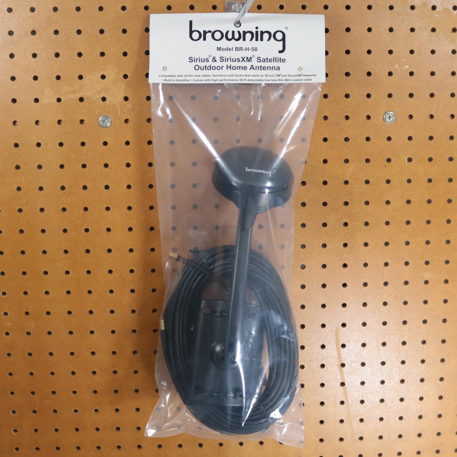 Browning BR-H-50 Sirius & SiriusXM Outdoor Home Antenna,Black