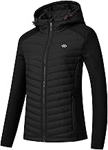 MoFiz Women's Insulated Hiking Jacket Warm Hybrid Running Jacket Outdoor Sports Jacket