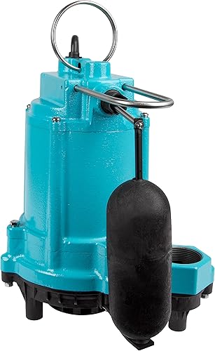 Miniatura 4 de Little Giant 6EC-CIA-SFS Bomba sumergible de sumideroefluente automática de hierro fundido de 13 HP, 115 voltios, 3180 GPH con base de