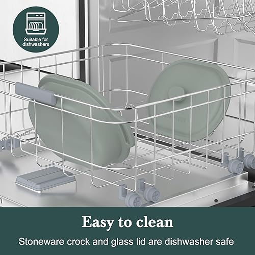 Miniatura 5 de Olla de cocción lenta programable de 4 cuartos de galón con programación flexible y fácil, olla multicocción Claypot 8 en 1, bandeja extraíble,