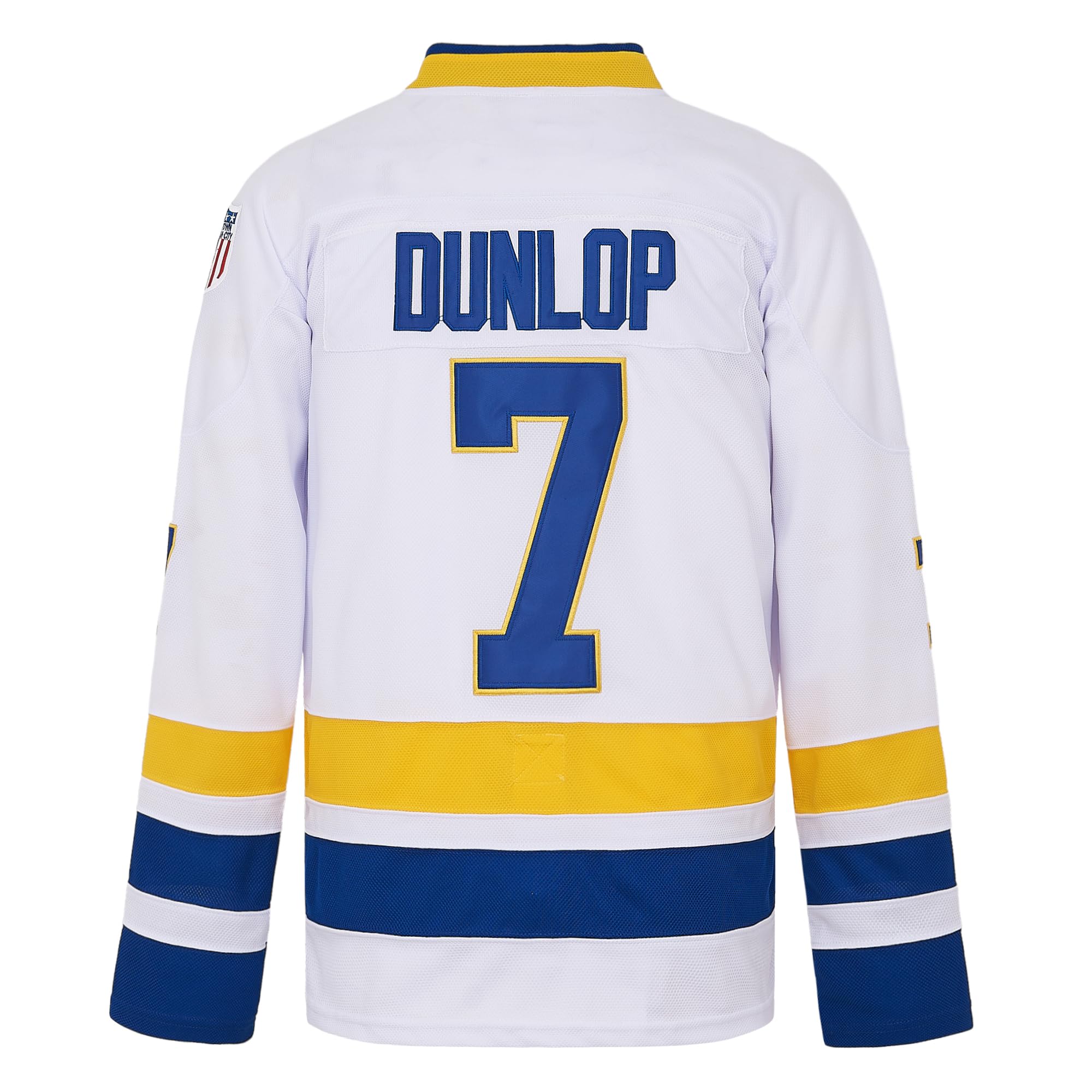 Herren Eishockey-Trikot #7 Reggie Dunlop 90er Jahre Hiphop Party Kostüm Shirts